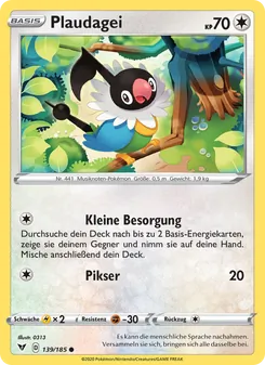 Plaudagei, Farbenschock Nº 139 Normal