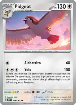 Pidgeot, 151 No. 018 Normal