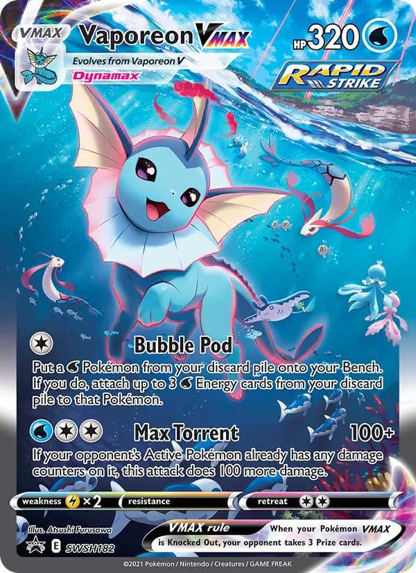 Vaporeon VMAX, SWSH Black Star Promos No. SWSH182