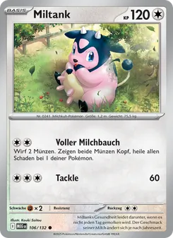 Miltank, Mega-Entwicklung No. 106 Normal
