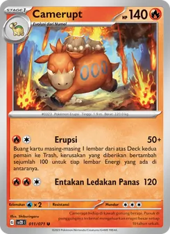 Camerupt, Letusan Tanah Nº 011 Normal