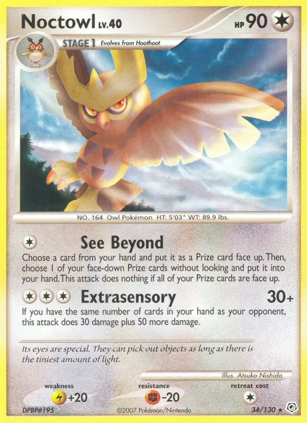 Noctowl, Diamond & Pearl No. 34