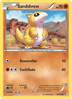 Sandshrew, Fronteras Cruzadas Nº 78 Normal