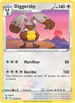 Diggersby, Golpe Fusión No. 215 Normal