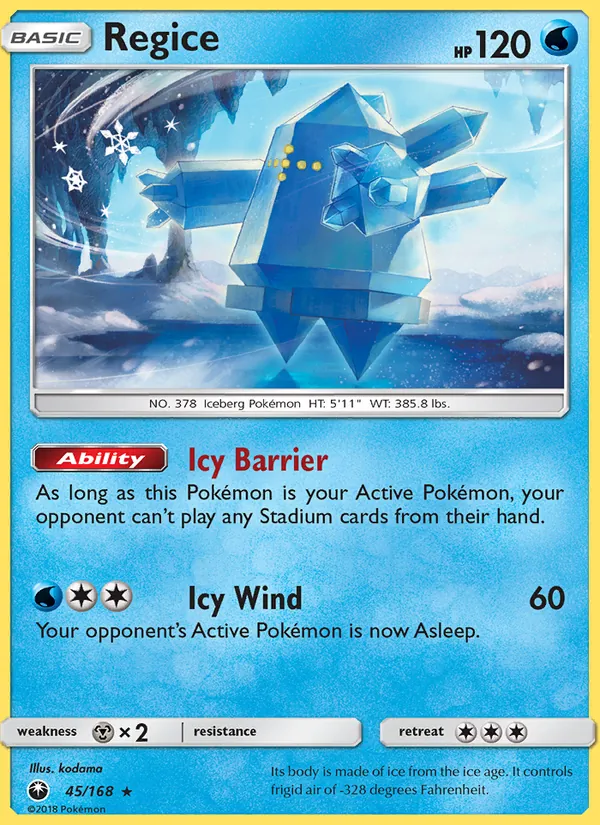 Regice, Celestial Storm No. 45