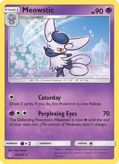 Meowstic, Unbroken Bonds No. 80 Normal