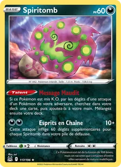 Spiritomb, Origine Perdue Nº 117 Normal