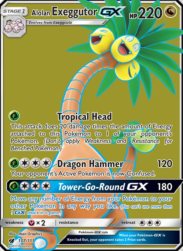 Alolan Exeggutor GX, Crimson Invasion Nº 107