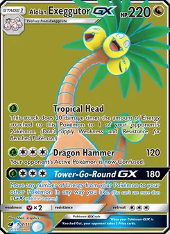 Alolan Exeggutor GX, Crimson Invasion No. 107 Normal