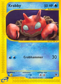 Krabby, Expedition Base Set No. 115 Normal