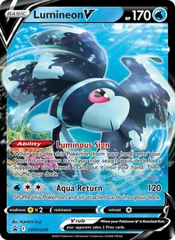 Lumineon V, SWSH Black Star Promos Nº SWSH250 Normal