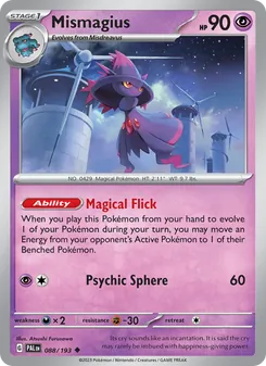Mismagius, Paldea Evolved No. 088 Normal