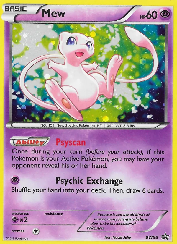 Mew, BW Black Star Promos Nº BW98