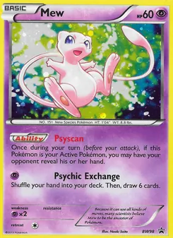 Mew, BW Black Star Promos No. BW98 Normal