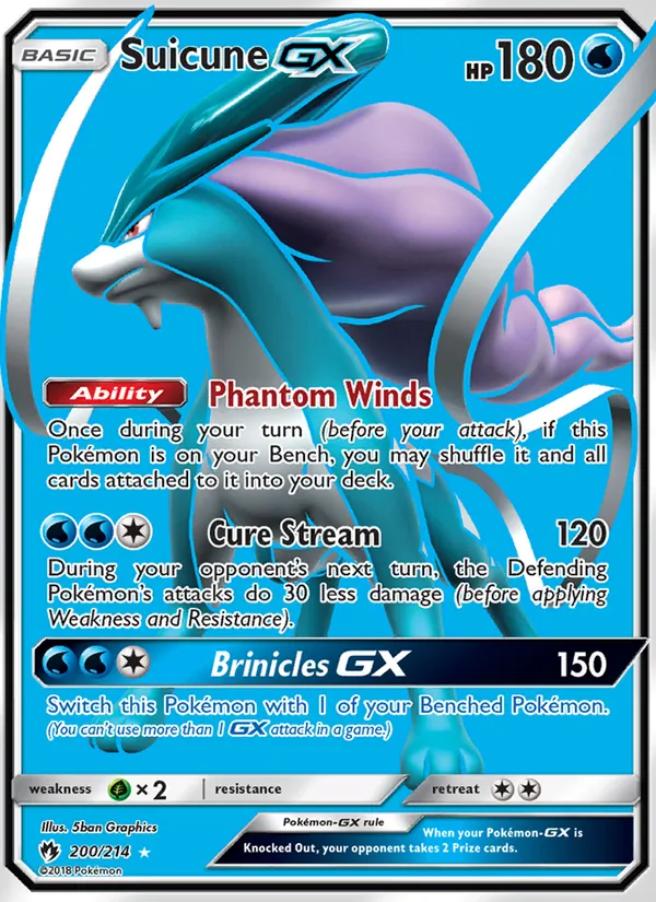 Suicune GX, Lost Thunder No. 200