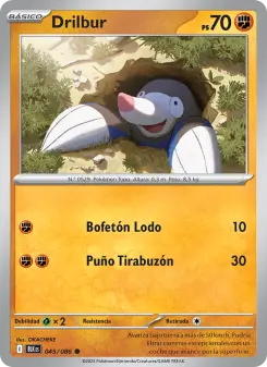 Drilbur, Fulgor Negro Nº 045 Normal