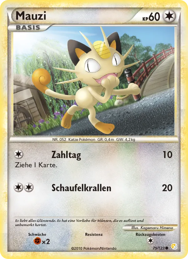 Mauzi, HeartGold SoulSilver Nº 75