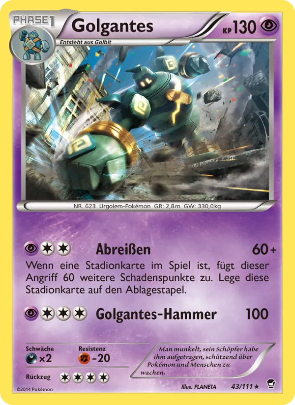 Golgantes, Fliegende Fäuste No. 43