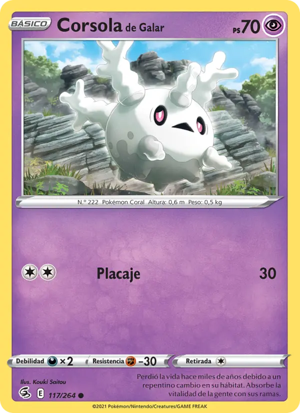 Corsola de Galar, Golpe Fusión No. 117