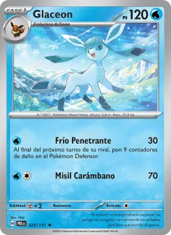 Glaceon, Evoluciones Prismáticas Nº 025 Holo
