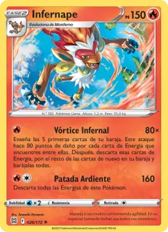 Infernape, Astros Brillantes No. 026 Holo