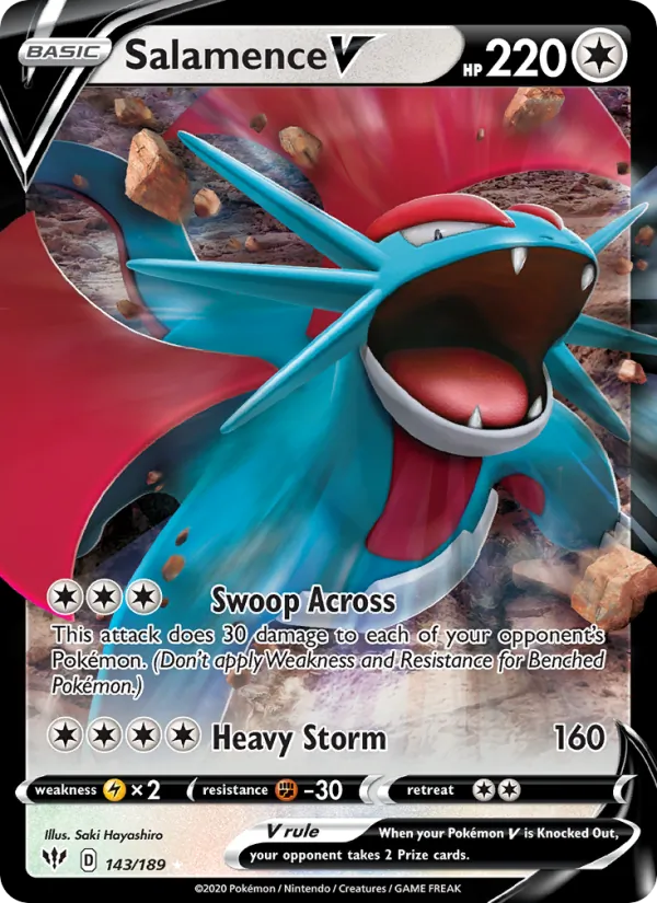 Salamence V, Darkness Ablaze Nº 143