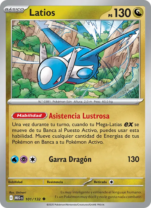 Latios, Megaevolución Nº 101