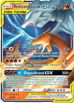 Reshiram & Glurak GX, Kräfte im Einklang No. 20 Normal