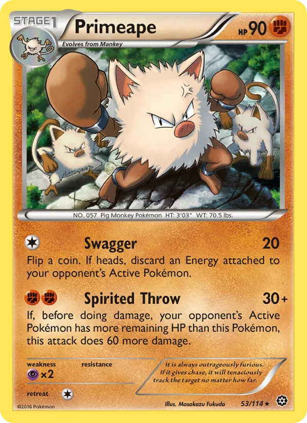 Primeape, Steam Siege No. 53