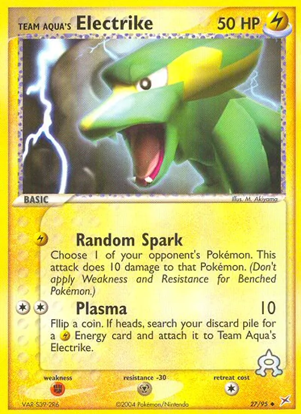 Team Aqua's Electrike, Team Magma vs Team Aqua No. 27