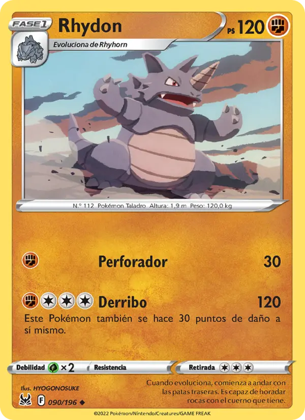 Rhydon, Origen Perdido No. 090