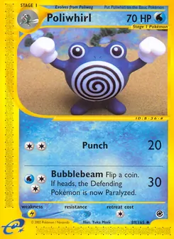 Poliwhirl, Expedition Base Set Nº 89 Normal