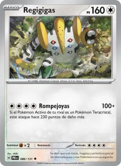 Regigigas, Evoluciones Prismáticas No. 086 Normal