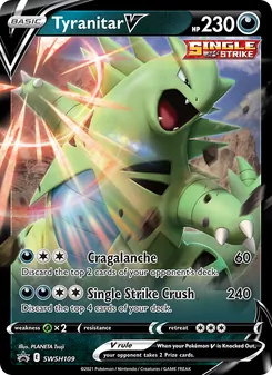 Tyranitar V, SWSH Black Star Promos Nº SWSH109 Holo