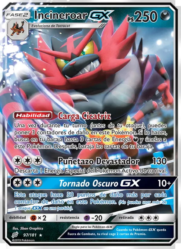 Incineroar GX, Union de Aliados No. 97