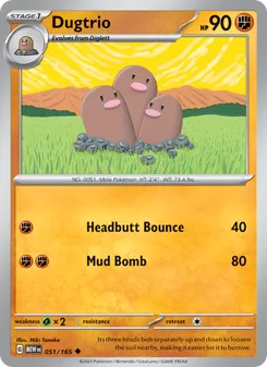 Dugtrio, 151 Nº 051 Normal