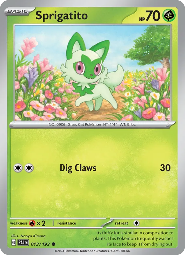 Sprigatito, Paldea Evolved No. 013