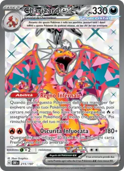Charizard-ex, Ossidiana Infuocata Nº 215 Holo
