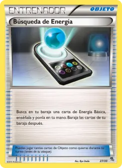 Búsqueda de Energía, Kit de Entrenador XY (Pikachu Enmascarada) No. 27 Normal
