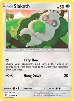 Slakoth, Unified Minds No. 167 Normal