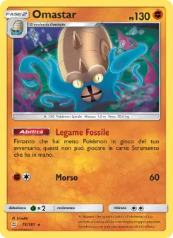 Omastar, Gioco di Squadra No. 76 Normal
