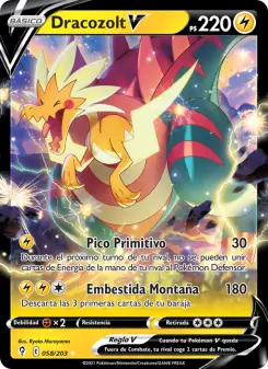 Dracozolt V, Cielos Evolutivos Nº 58 Holo