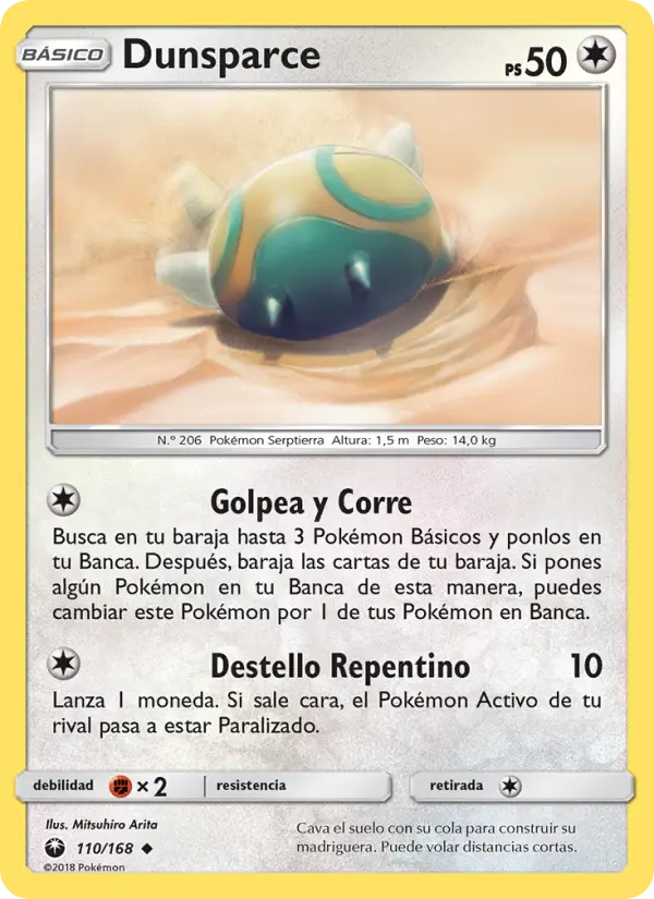 Dunsparce, Tormenta Celestial Nº 110
