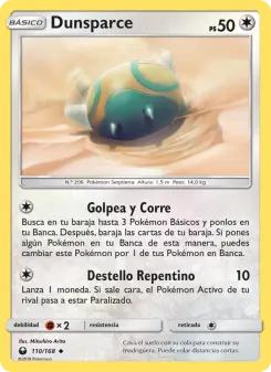 Dunsparce, Tormenta Celestial Nº 110 Normal