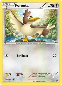 Porenta, Willkommen in Kalos No. 25 Normal