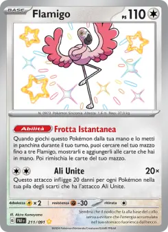 Flamigo, Destino di Paldea Nº 211 Holo