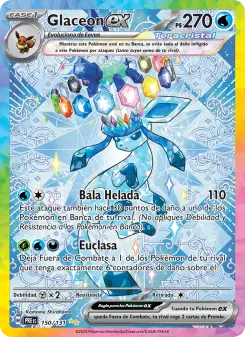 Glaceon ex, Evoluciones Prismáticas Nº 150 Holo