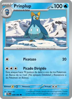 Prinplup, Fuegos Fantasmales No. 028 Normal
