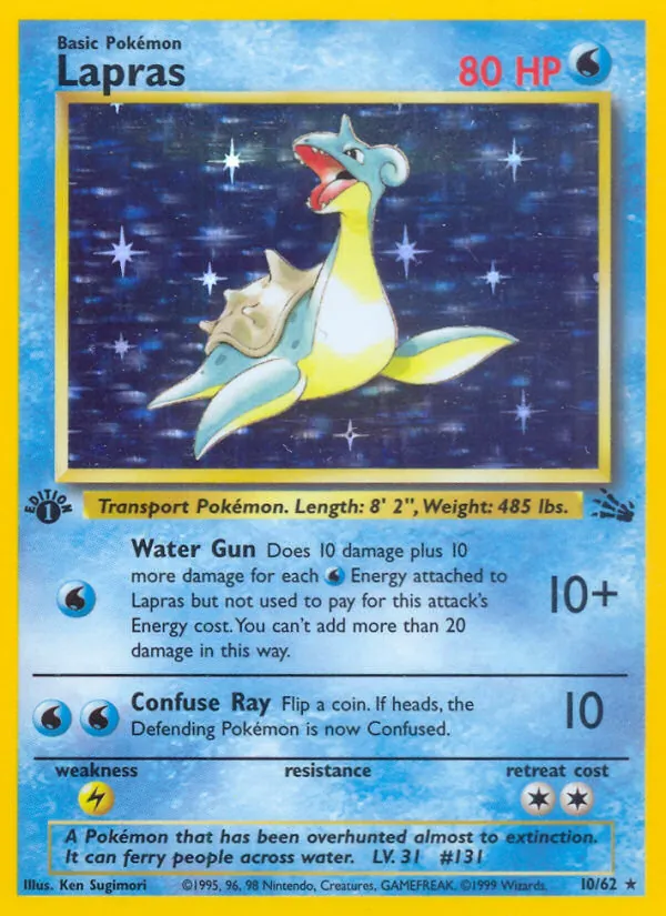 Lapras, Fossil Nº 10
