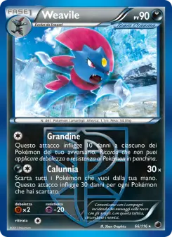 Weavile, Glaciazione Plasma Nº 66 Normal